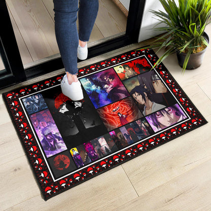 Itachi Vs Sasuke Uchiha Naruto Door Mat Anime Home Decor Custom For Fans NA030203