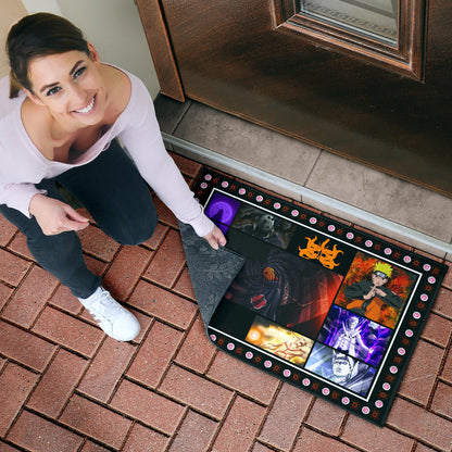 Obito Uchiha Vs Naruto Door Mat Anime Home Decor Custom For Fans NA030303