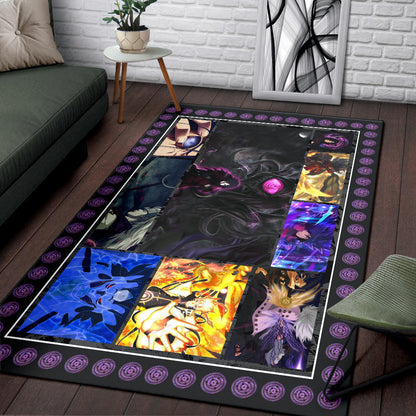 Madara Uchiha Naruto Area Rug Anime Home Decor Custom For Fans NA030201