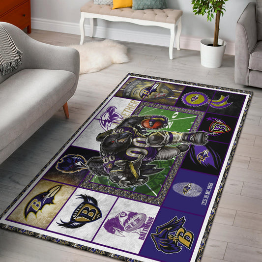 Baltimore Players Ravens Area Rug American Football Home Decor Custom For Fans