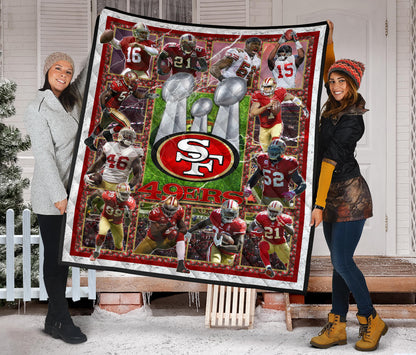San Francisco Players 49ers Area Rug American Football Home Decor Custom For Fans