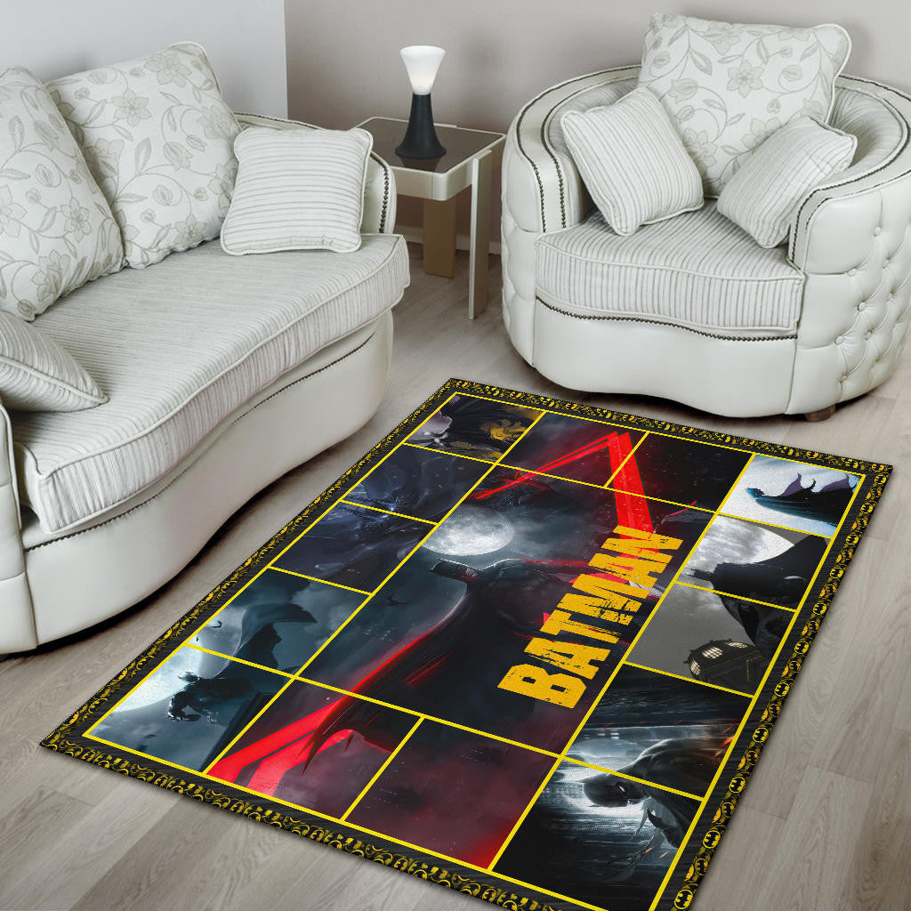 The Bat Man Area Rug Movie Home Decor Custom For Fans NT022201