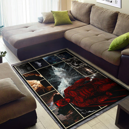 The Bat Man Area Rug Movie Home Decor Custom For Fans NT022202