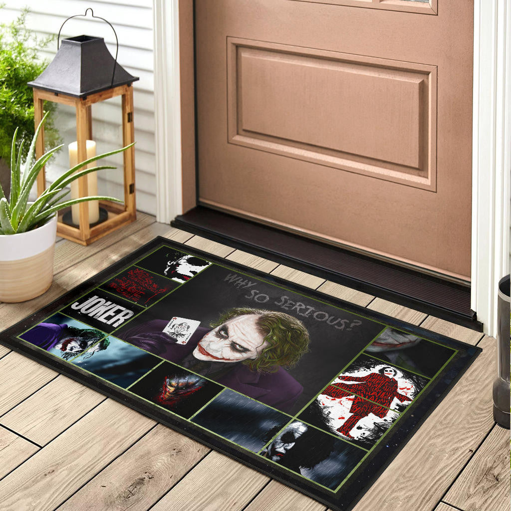 Joker Quote Door Mat Movie Home Decor Custom For Fans NT030202