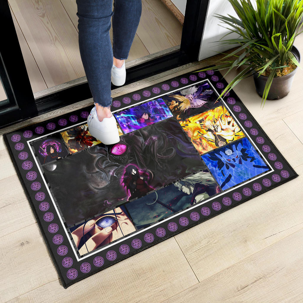 Madara Uchiha Naruto Door Mat Anime Home Decor Custom For Fans NA030201