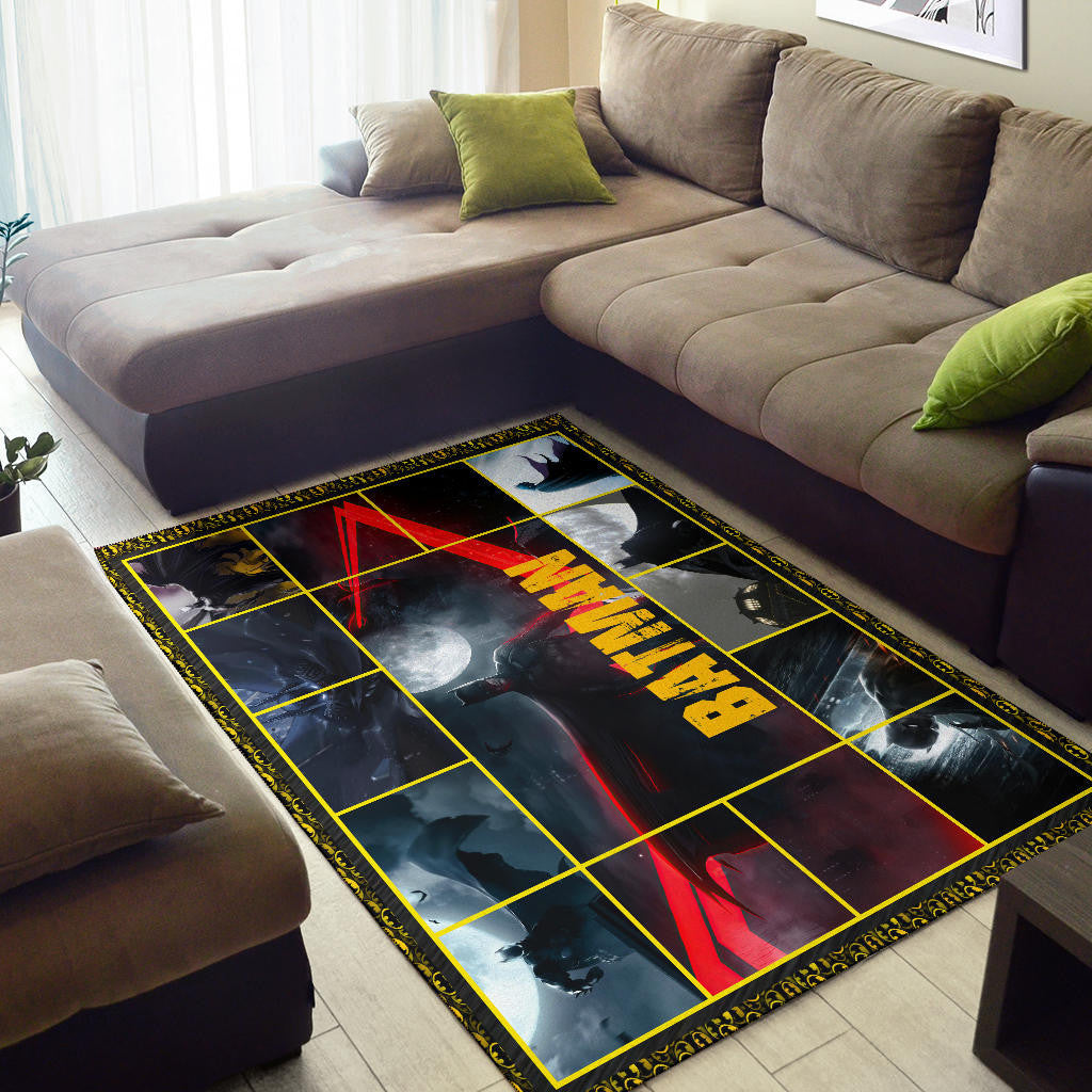 The Bat Man Area Rug Movie Home Decor Custom For Fans NT022201