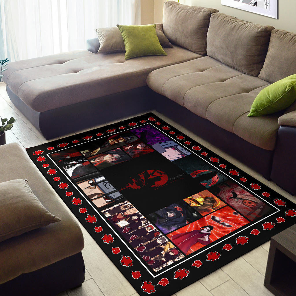 Itachi Uchiha Akatsuki Naruto Area Rug Anime Home Decor Custom For Fans