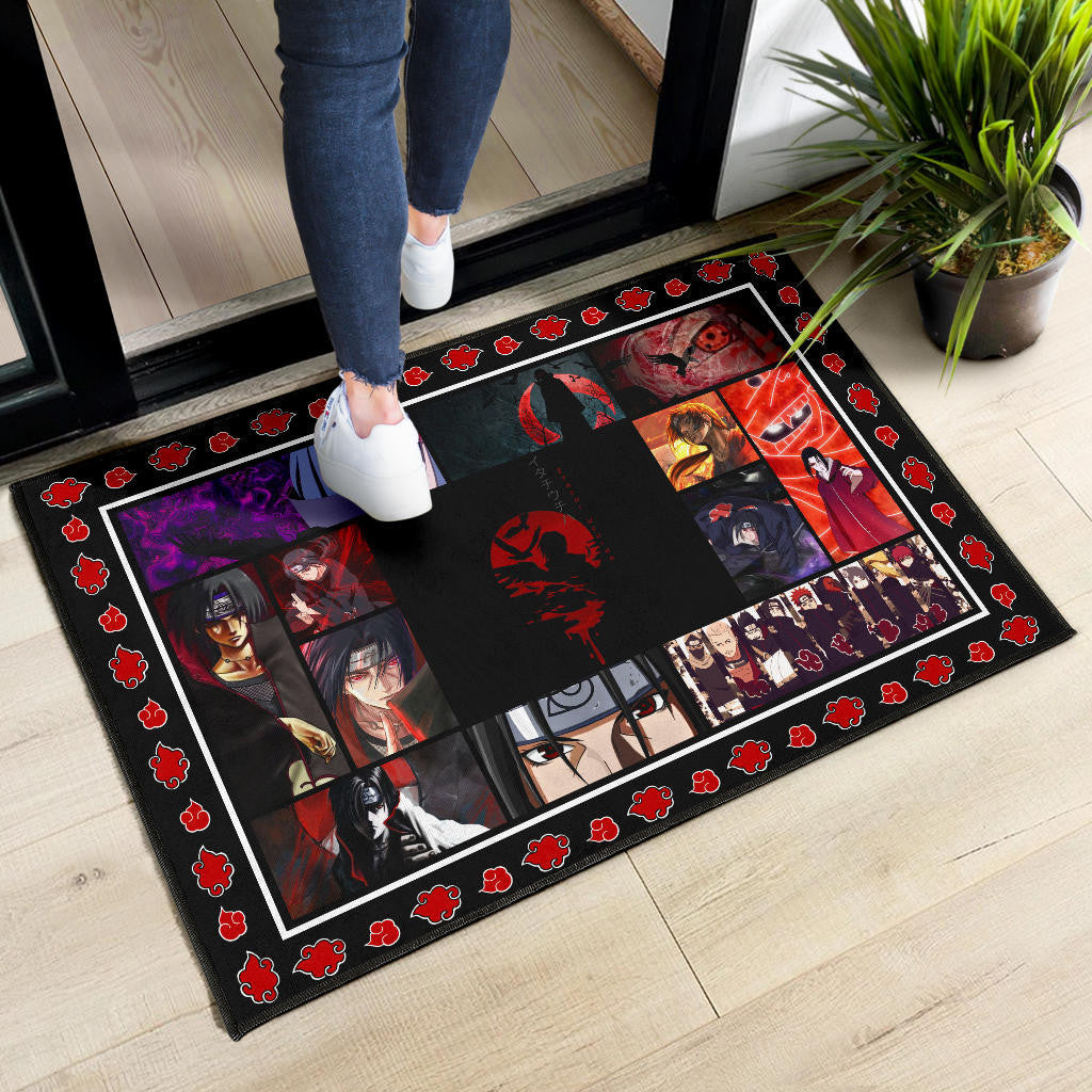 Itachi Uchiha Akatsuki Naruto Door Mat Anime Home Decor Custom For Fans