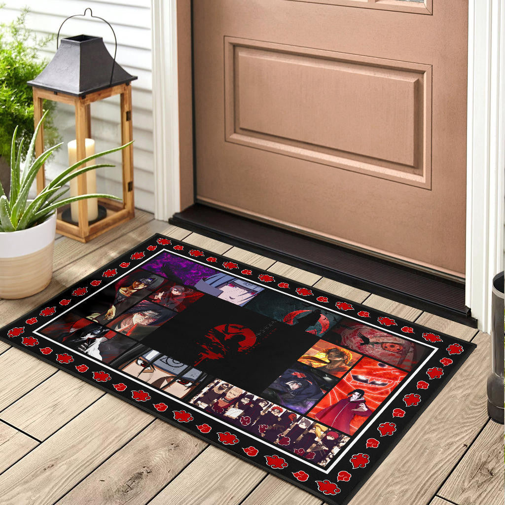 Itachi Uchiha Akatsuki Naruto Door Mat Anime Home Decor Custom For Fans