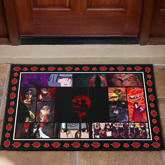Itachi Uchiha Akatsuki Naruto Door Mat Anime Home Decor Custom For Fans