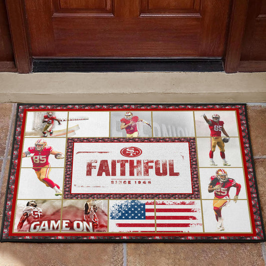 San Francisco Players 49ers Door Mat American Football Home Decor Custom For Fans