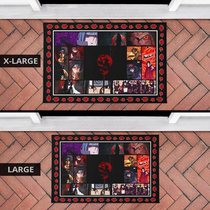Itachi Uchiha Akatsuki Naruto Door Mat Anime Home Decor Custom For Fans
