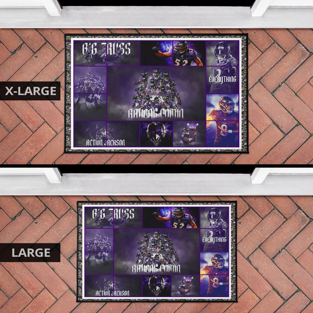 Baltimore Players Ravens Door Mat American Football Home Decor Custom For Fans