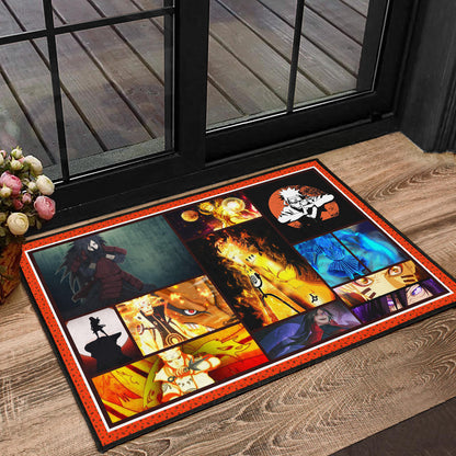 Madara Uchiha Vs Naruto Door Mat Anime Home Decor Custom For Fans NA030202