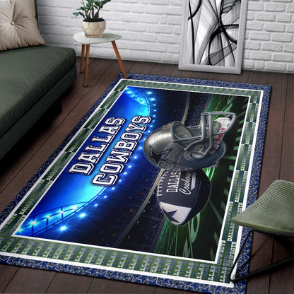 Dallas Symbol Cowboys Area Rug American Football Home Decor Custom For Fans