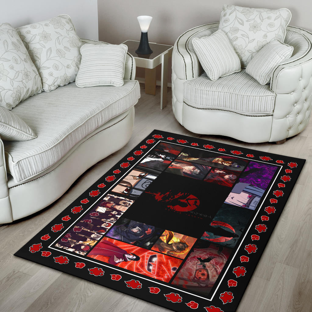 Itachi Uchiha Akatsuki Naruto Area Rug Anime Home Decor Custom For Fans