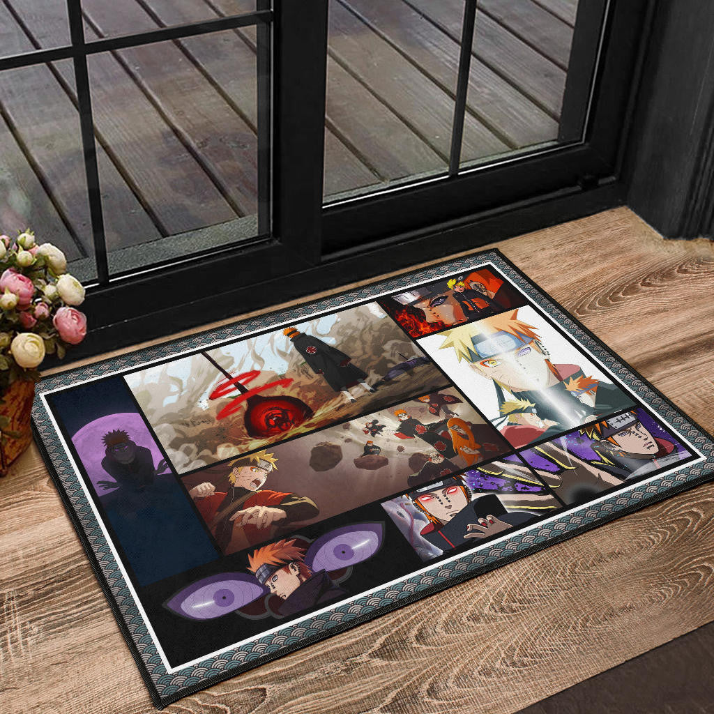 Pain Akatsuki Vs Naruto Door Mat Anime Home Decor Custom For Fans NA030204