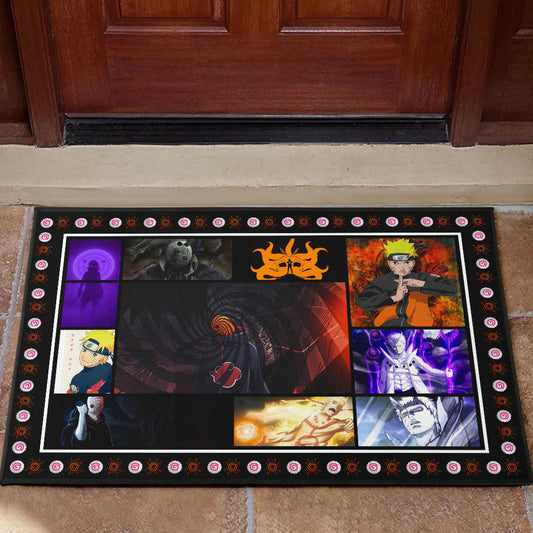 Obito Uchiha Vs Naruto Door Mat Anime Home Decor Custom For Fans NA030303
