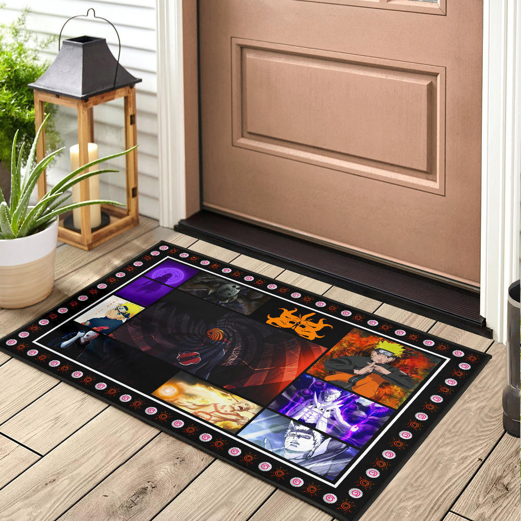 Obito Uchiha Vs Naruto Door Mat Anime Home Decor Custom For Fans NA030303