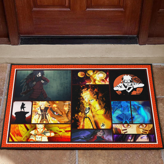 Madara Uchiha Vs Naruto Door Mat Anime Home Decor Custom For Fans NA030202