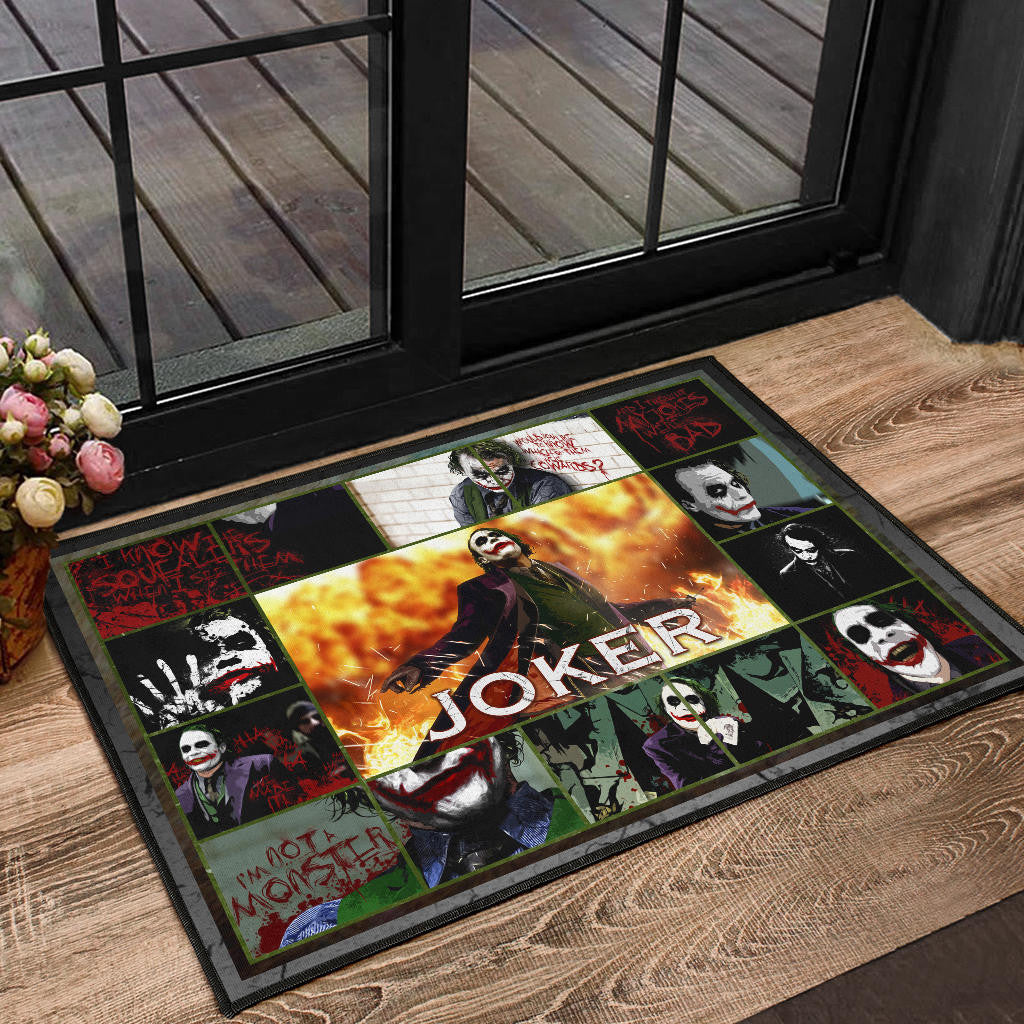 Joker Quote Door Mat Movie Home Decor Custom For Fans NT030201
