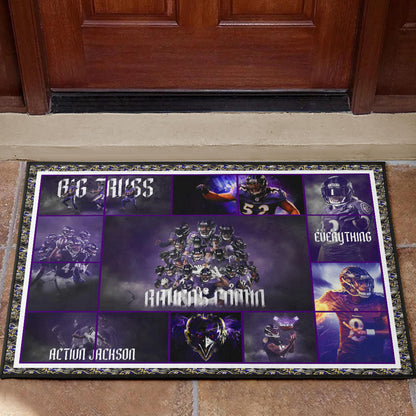 Baltimore Players Ravens Door Mat American Football Home Decor Custom For Fans