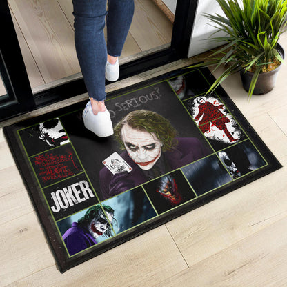 Joker Quote Door Mat Movie Home Decor Custom For Fans NT030202