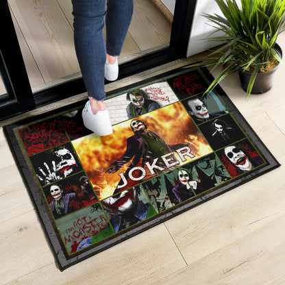 Joker Quote Door Mat Movie Home Decor Custom For Fans NT030201