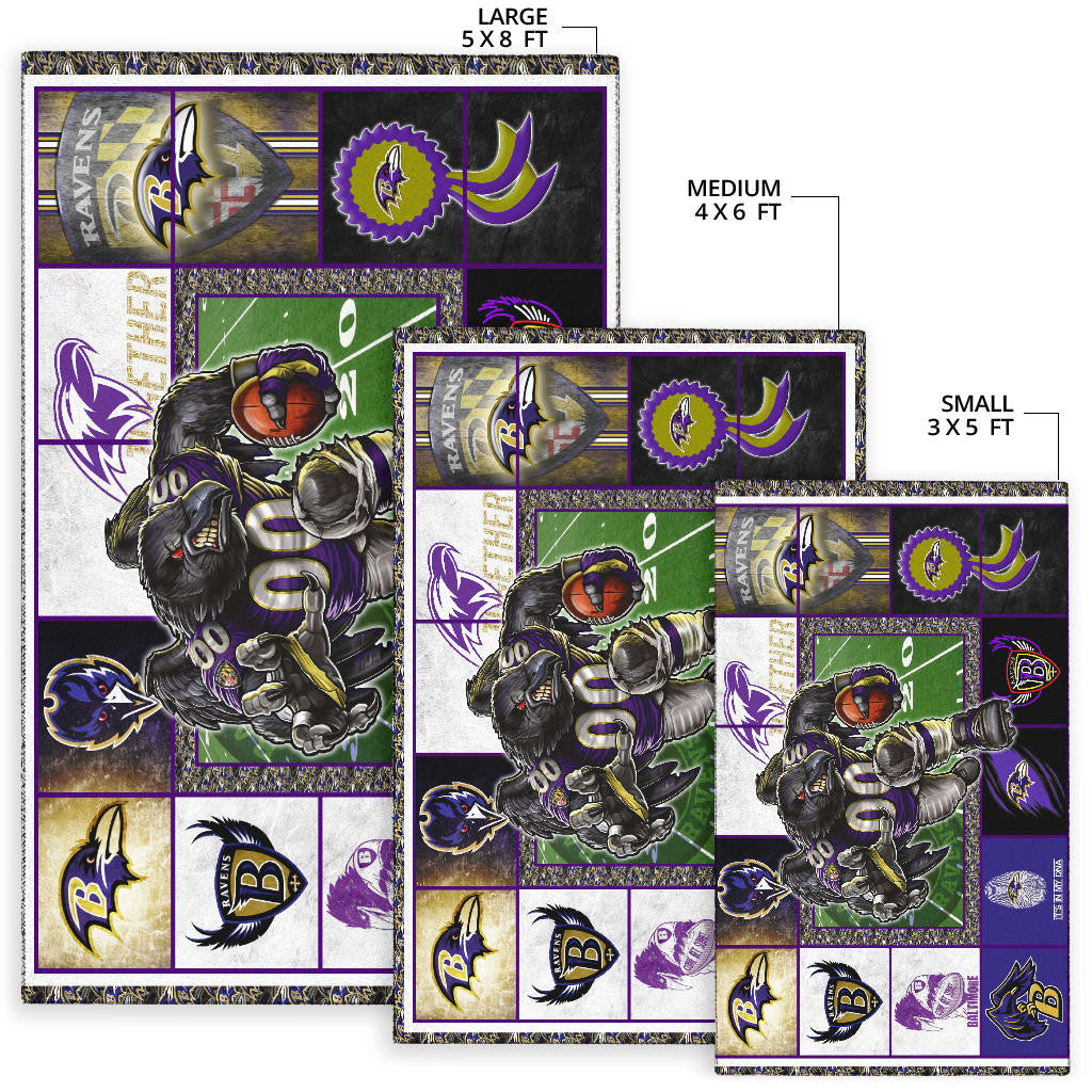 Baltimore Players Ravens Area Rug American Football Home Decor Custom For Fans