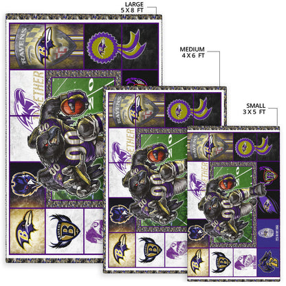 Baltimore Players Ravens Area Rug American Football Home Decor Custom For Fans