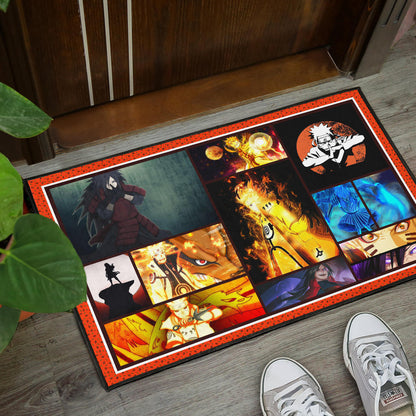 Madara Uchiha Vs Naruto Door Mat Anime Home Decor Custom For Fans NA030202