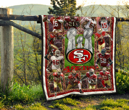 San Francisco Players 49ers Area Rug American Football Home Decor Custom For Fans