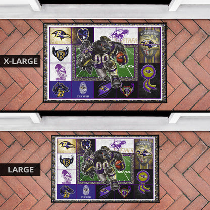 Baltimore Players Ravens Door Mat American Football Home Decor Custom For Fans