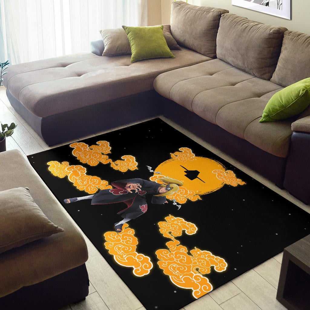 Deidara Akatsuki Naruto Area Rug Anime Home Decor Custom For Fans NA021803