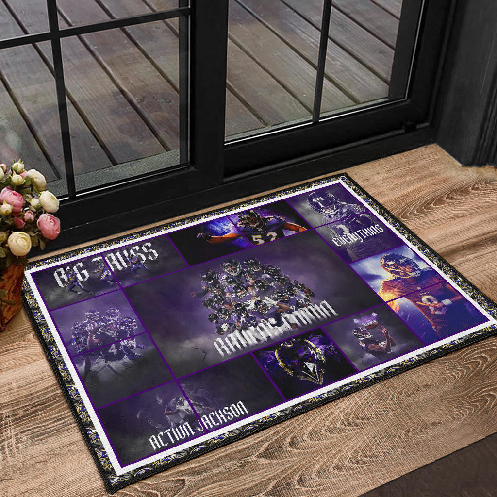 Baltimore Players Ravens Door Mat American Football Home Decor Custom For Fans