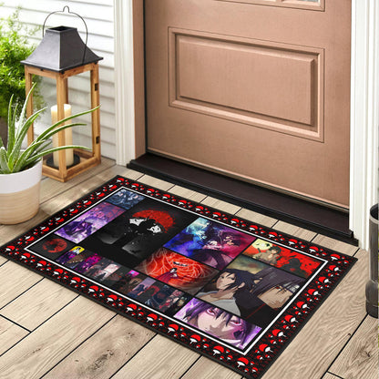 Itachi Vs Sasuke Uchiha Naruto Door Mat Anime Home Decor Custom For Fans NA030203