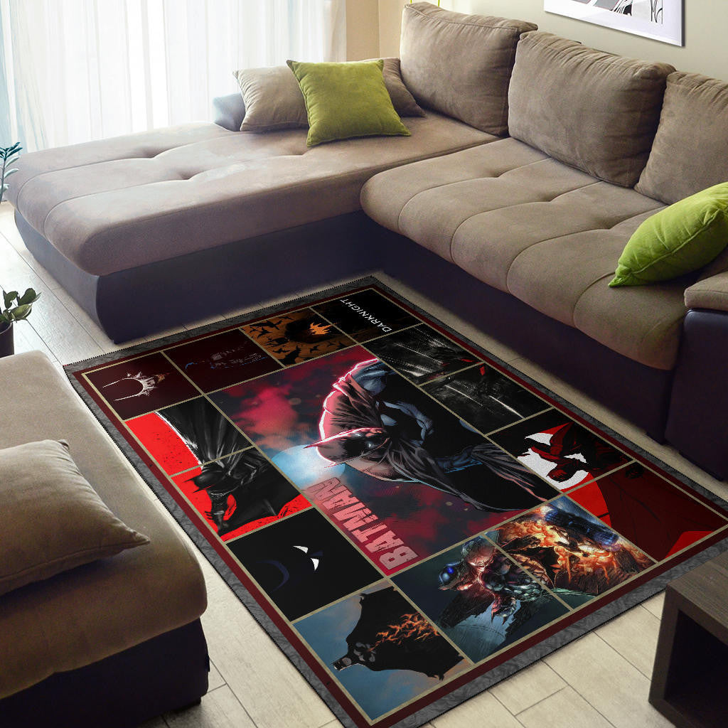 The Bat Man Area Rug Movie Home Decor Custom For Fans NT030102