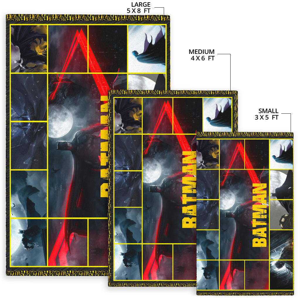 The Bat Man Area Rug Movie Home Decor Custom For Fans NT022201