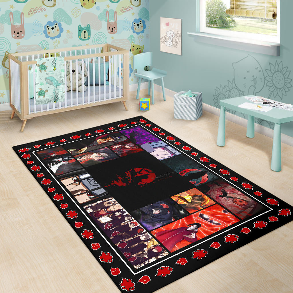 Itachi Uchiha Akatsuki Naruto Area Rug Anime Home Decor Custom For Fans