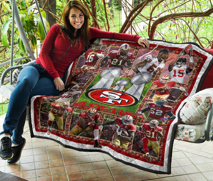 San Francisco Players 49ers Area Rug American Football Home Decor Custom For Fans