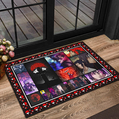 Itachi Vs Sasuke Uchiha Naruto Door Mat Anime Home Decor Custom For Fans NA030203