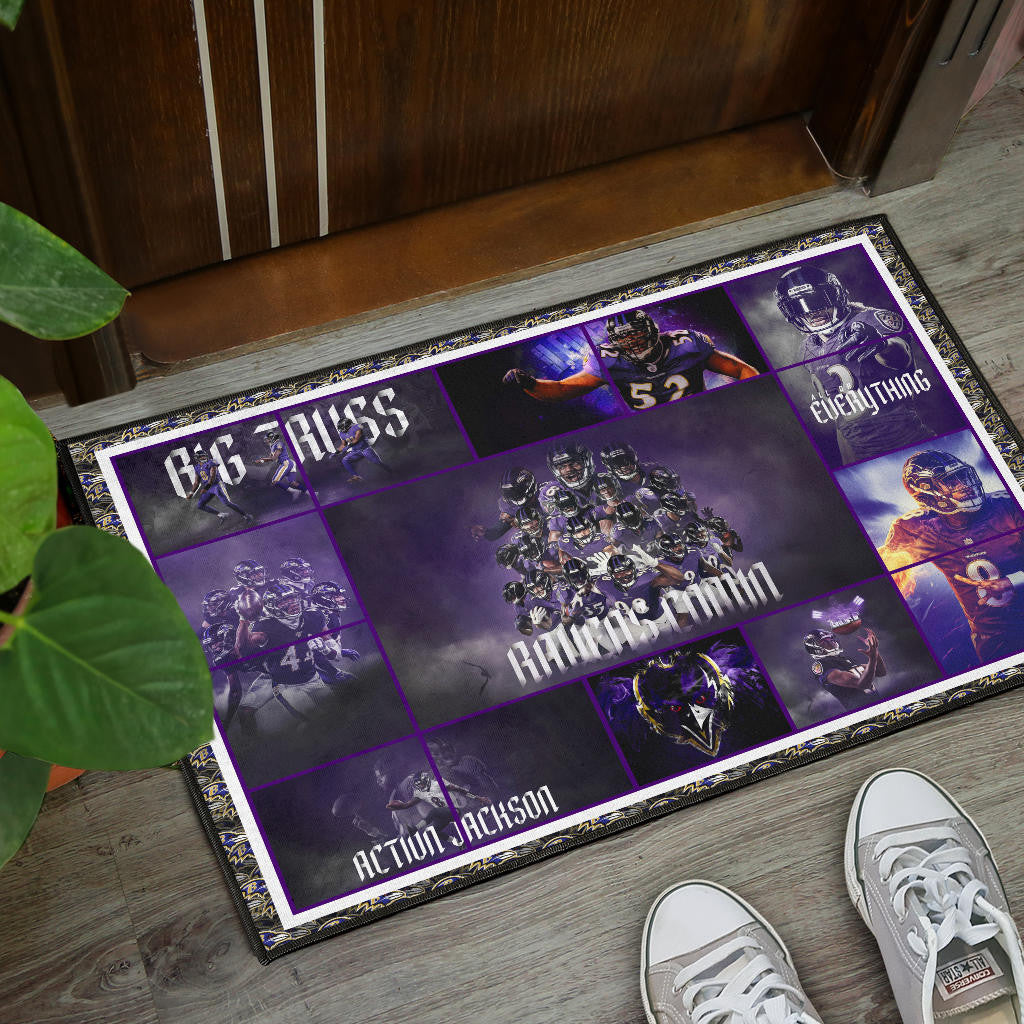 Baltimore Players Ravens Door Mat American Football Home Decor Custom For Fans