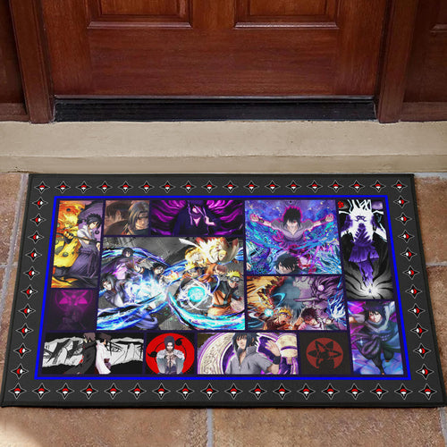 Sasuke Uchiha Naruto Door Mat Anime Home Decor Custom For Fans NA030102