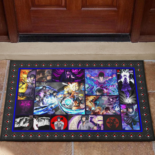 Sasuke Uchiha Naruto Door Mat Anime Home Decor Custom For Fans NA030102