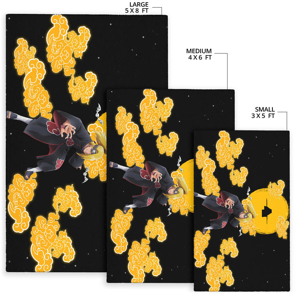 Deidara Akatsuki Naruto Area Rug Anime Home Decor Custom For Fans NA021803
