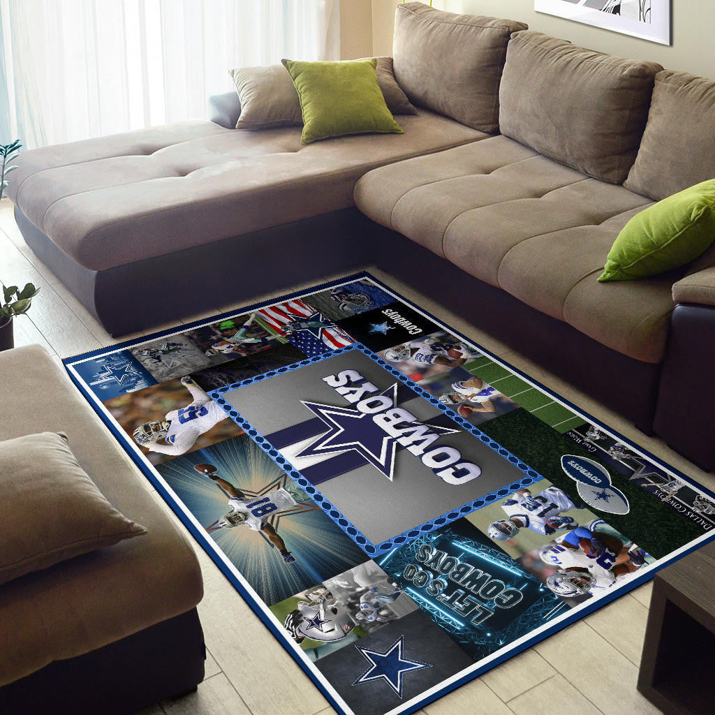 Dallas Players Cowboys Area Rug American Football Home Decor Custom For Fans