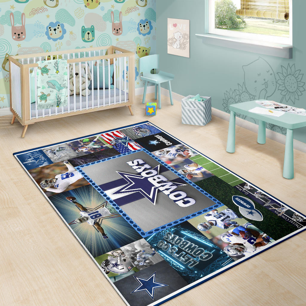 Dallas Players Cowboys Area Rug American Football Home Decor Custom For Fans