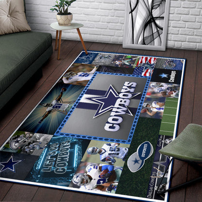 Dallas Players Cowboys Area Rug American Football Home Decor Custom For Fans