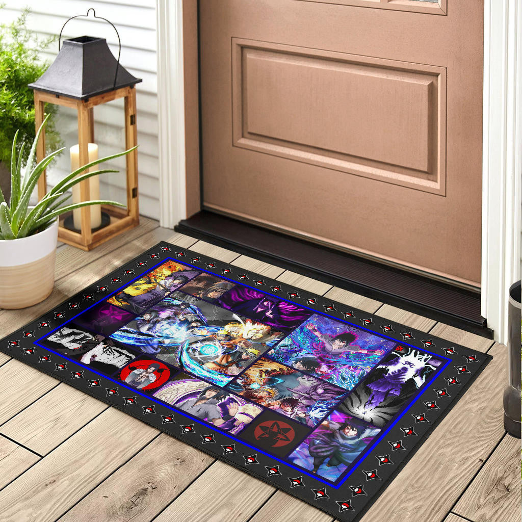 Sasuke Uchiha Naruto Door Mat Anime Home Decor Custom For Fans NA030102