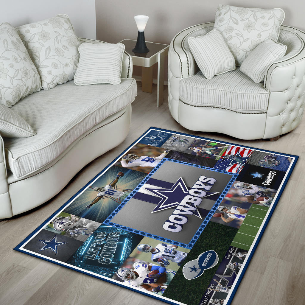 Dallas Players Cowboys Area Rug American Football Home Decor Custom For Fans